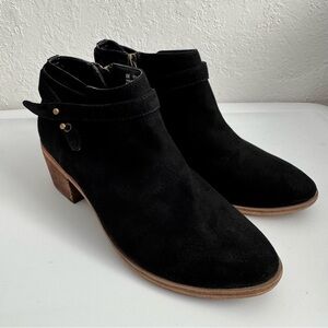 Melrose and Market Black Suede Ankle Boots 8M
